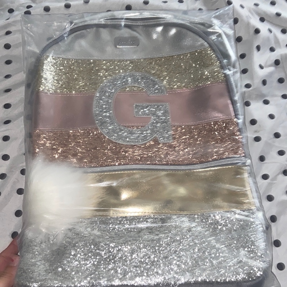 Brand New Justice Backpack, Letter G 💕